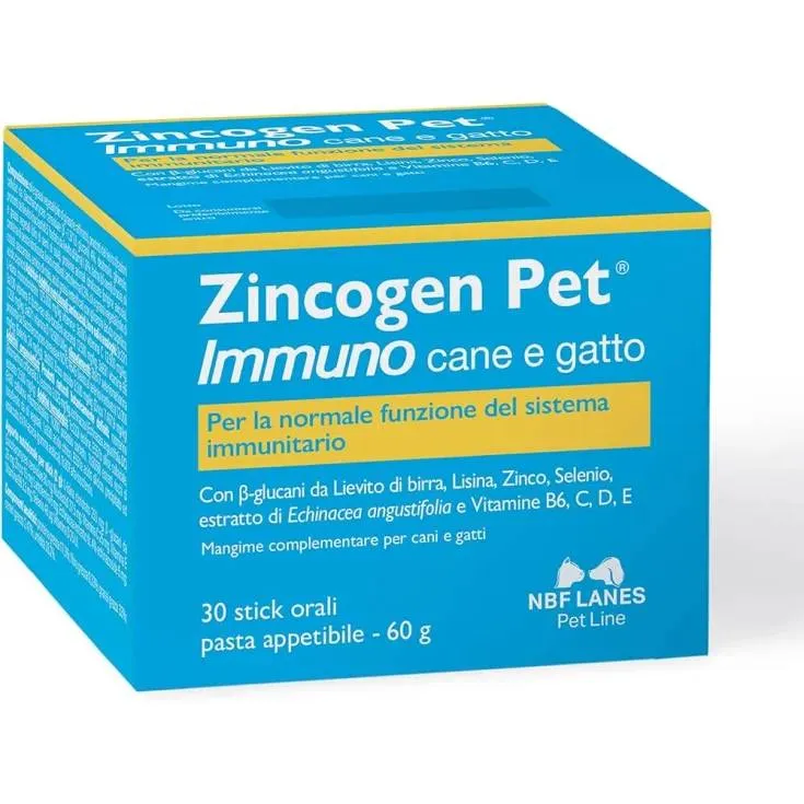 NBF Lanes Zincogen Immuno - Supporto Difese Immunitarie - 30 stick