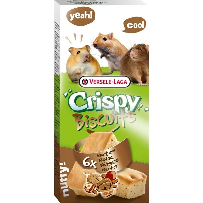 Versele-Laga Crispy Biscuits Noci - Biscotti per Roditori - 70 g