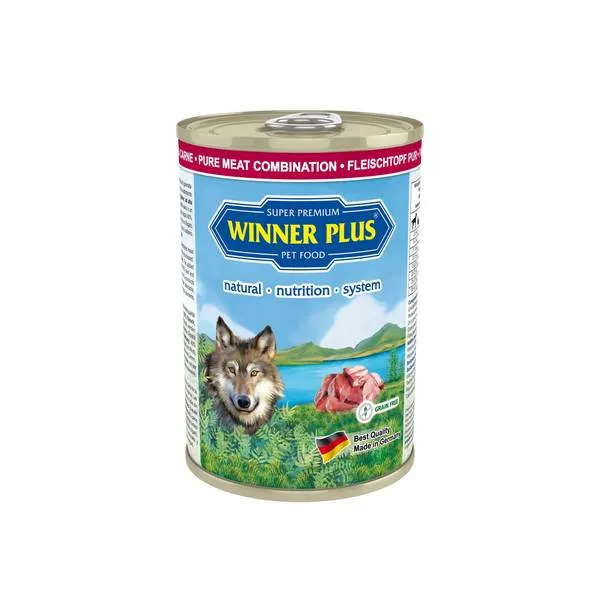 Winner Plus Umido Mix Carne - Cibo Umido Complementare di Sola Carne - 400g