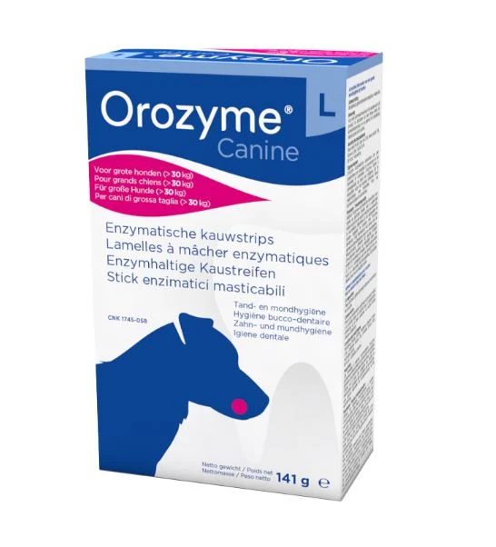 OROZYME CANINE STRISCE ENZIMATICHE MASTICABILI TG. "L" >30 KG 141 GR