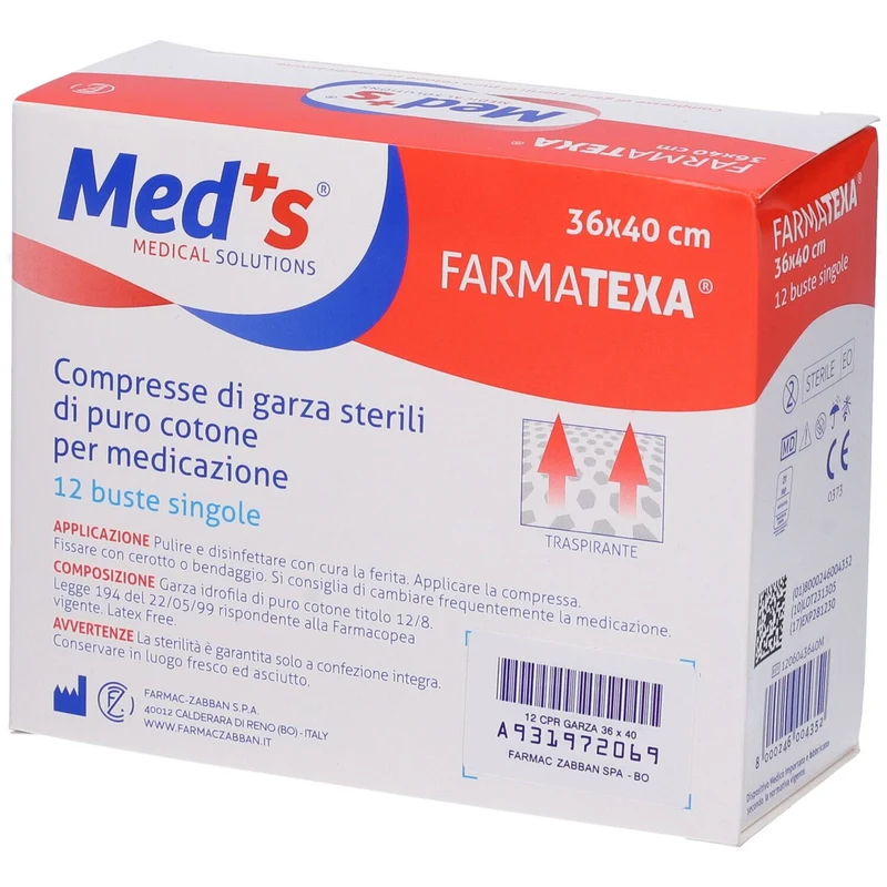 GARZA COMPRESSA STERILE 36x40x12pz F.Z.