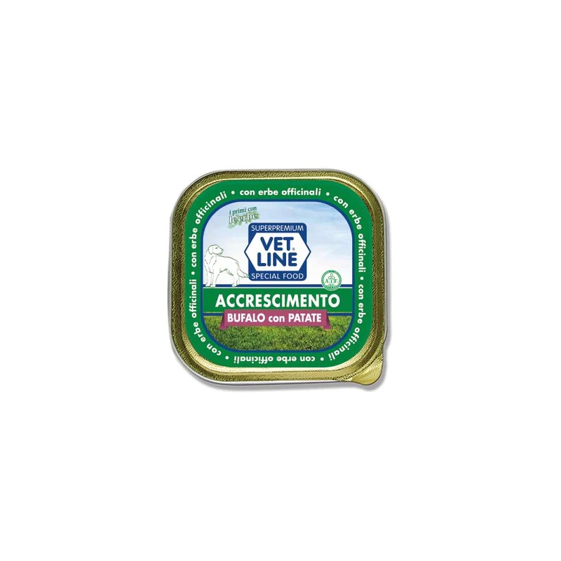 Vet Line Crescita al Bufalo Cibo Umido per Cuccioli - 150g
