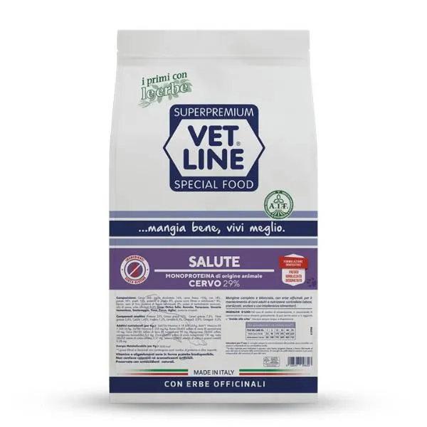Crocchette Vet Line Salute al Cervo per Cani - 12,5 kg