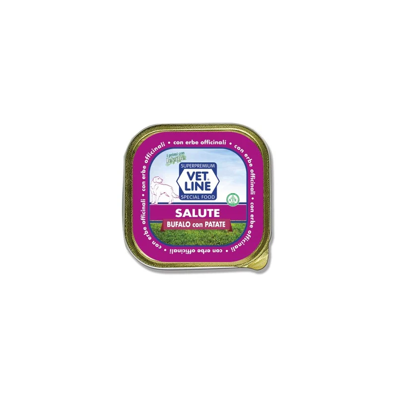 Cibo Umido Vet Line Salute al Bufalo per Cani - 150g