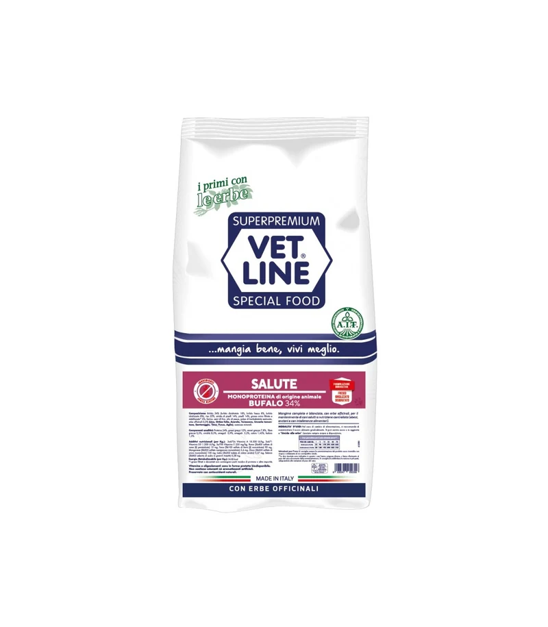 Crocchette Vet Line Salute al Bufalo per Cani - 12,5 kg