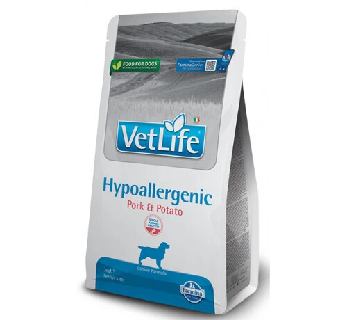 Farmina Vet Life Hypoallergenic Pork & Potato - Crocchette Cani, 2 kg