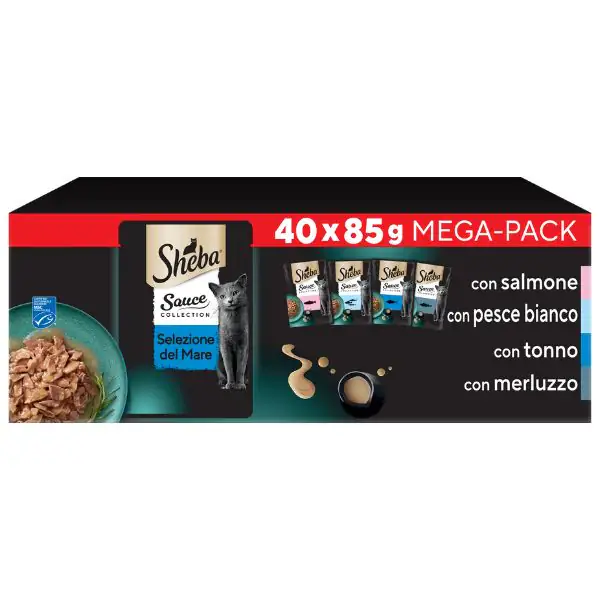 Sheba Delicatezze in salsa Mega Pack 40x85 gr