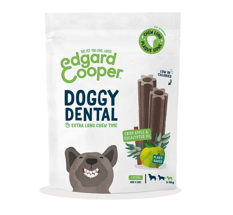 Snack Dental Edgard & Cooper Mela e Eucalipto per Cani Small - 105g