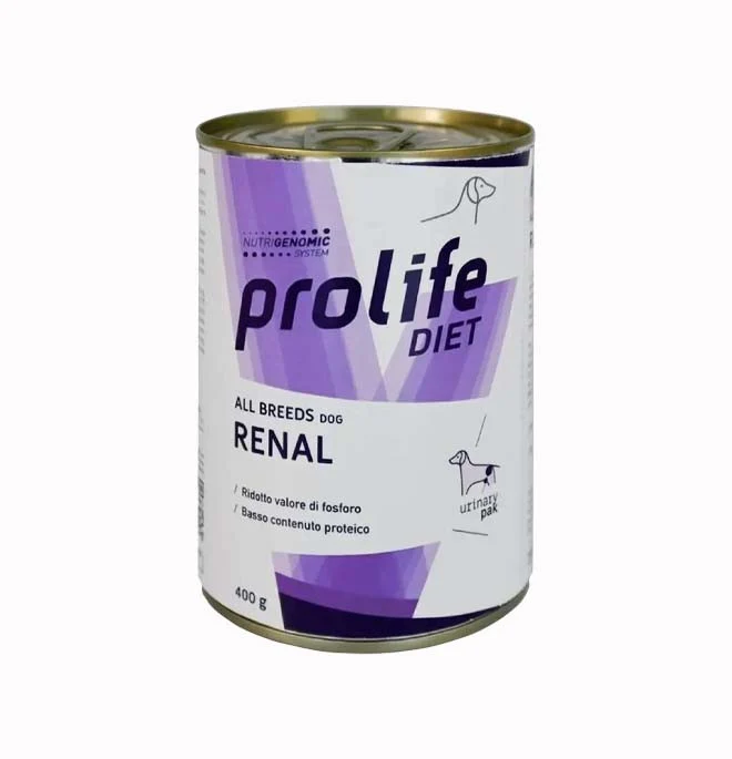 Prolife Cane VET Renal - Umido Veterinario per Supporto Funzione Renale - 400g