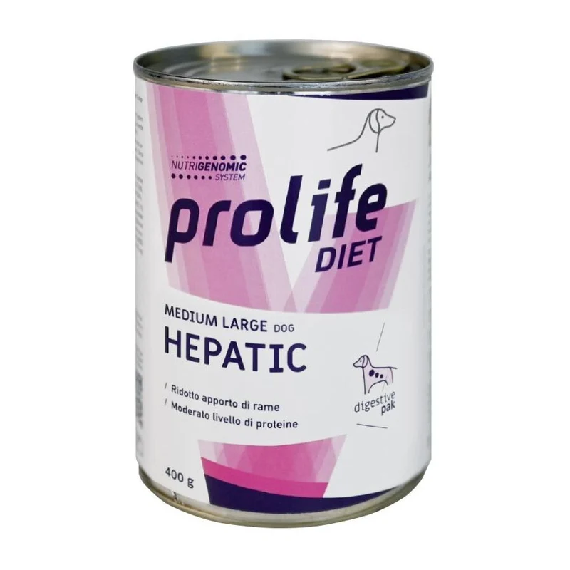 Prolife Cane VET Hepatic - Umido Veterinario Funzionalità Epatica - 400 g