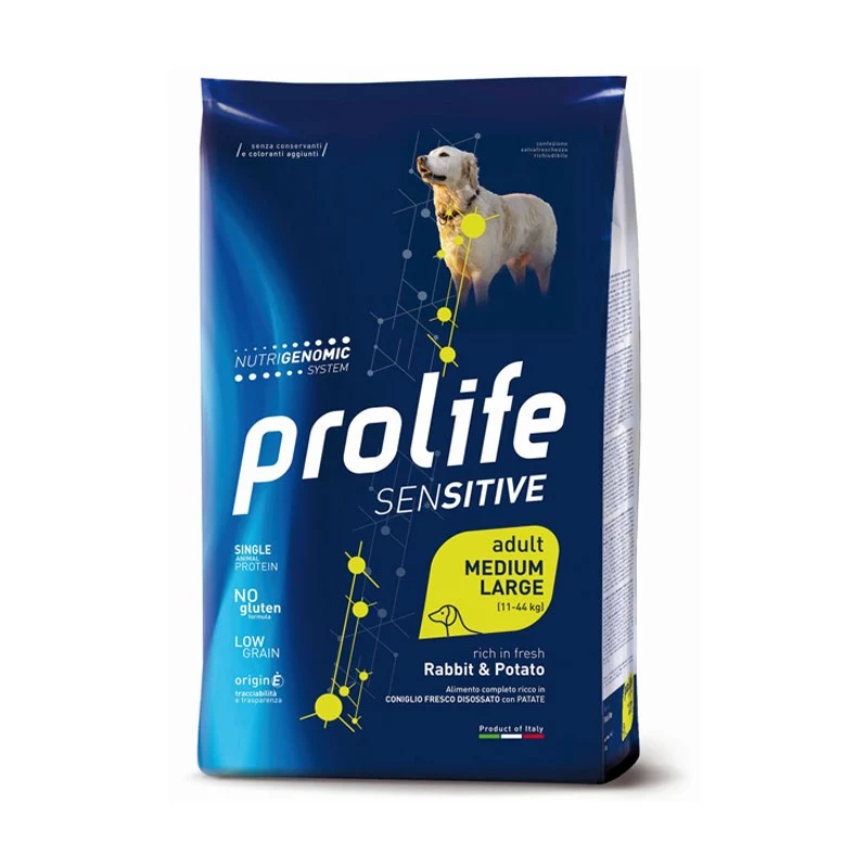 Prolife Cane Sensitive Coniglio e Patate Medium/Large - 10 kg