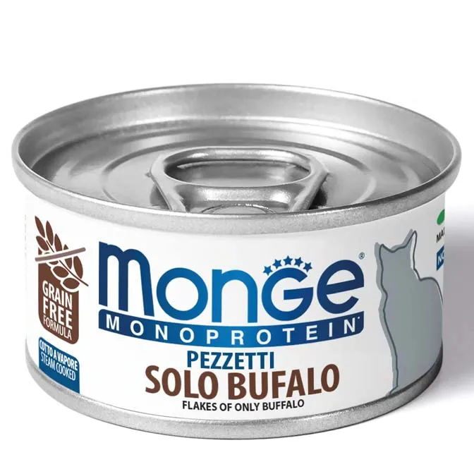 Monge Sfilaccetti Adult 100% Solo Bufalo - Umido Gatti, 80g