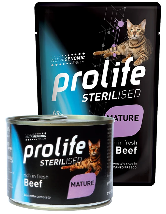 Prolife Gatto Sterilised Mature Manzo Busta 85 g