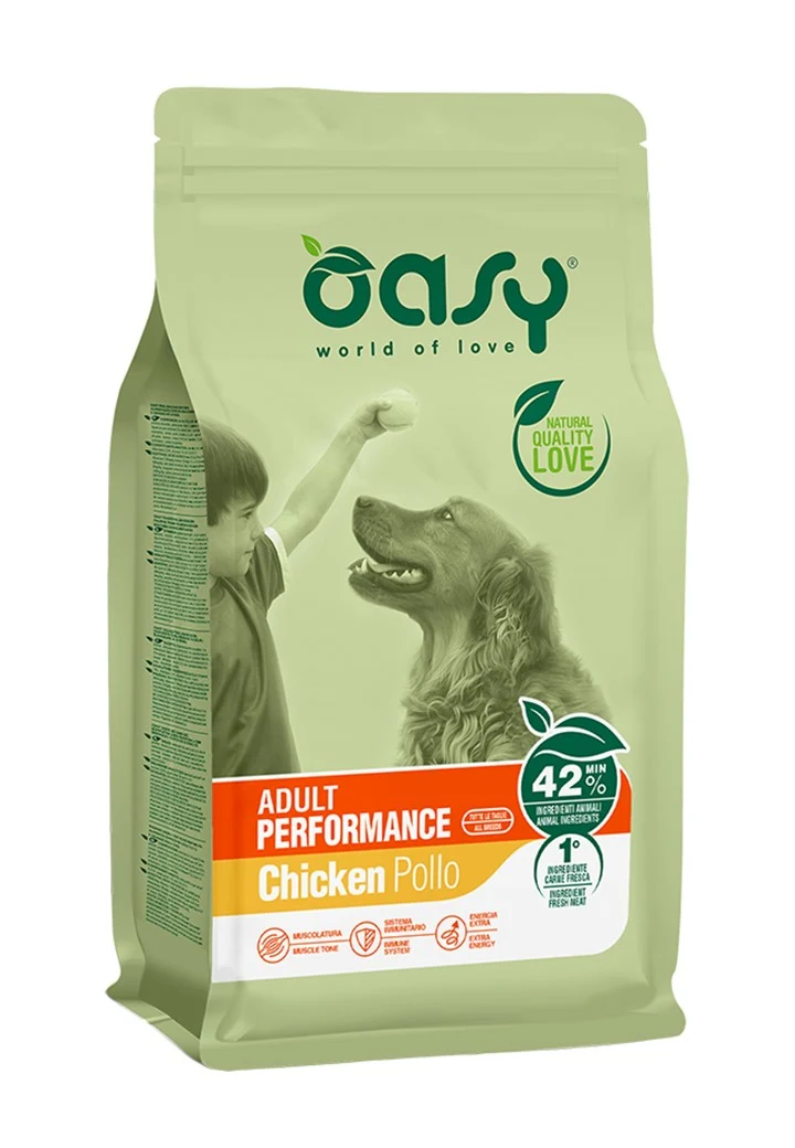 Oasy Cane Lifestage Adulto Performance Pollo 12 kg New Pack