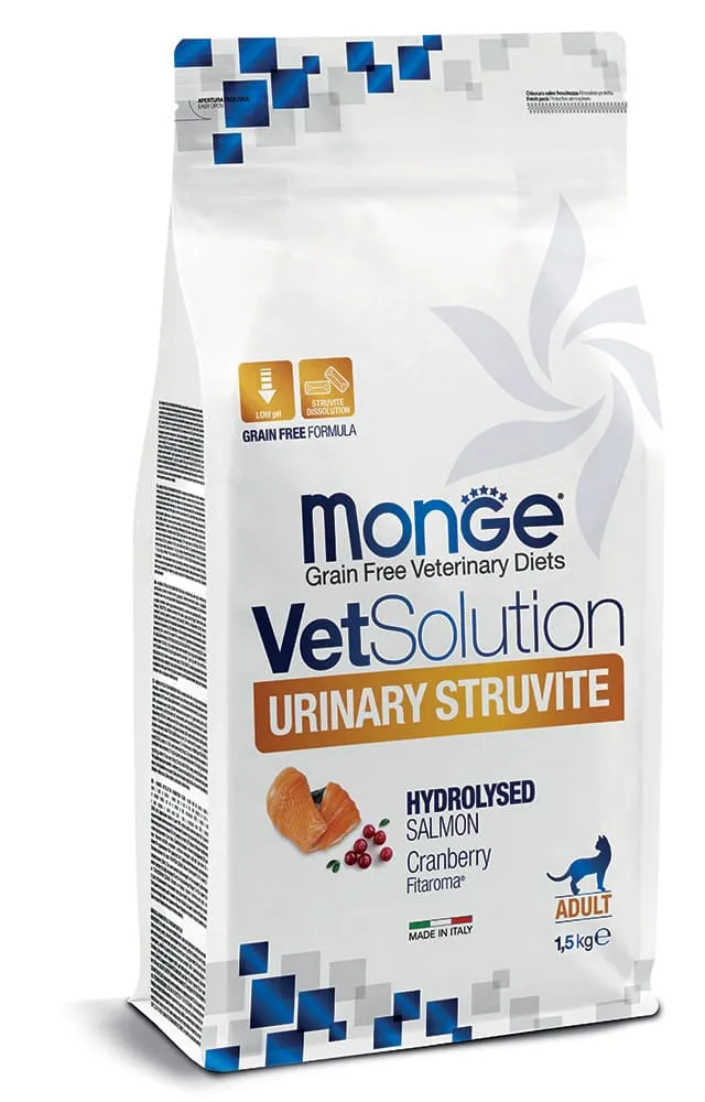 Monge Feline VetSolution Urinary Struvite - Crocchette Gatti, 1,5 kg