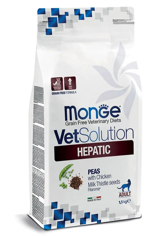 Monge Feline VetSolution Hepatic - Crocchette Gatti, 1,5 kg