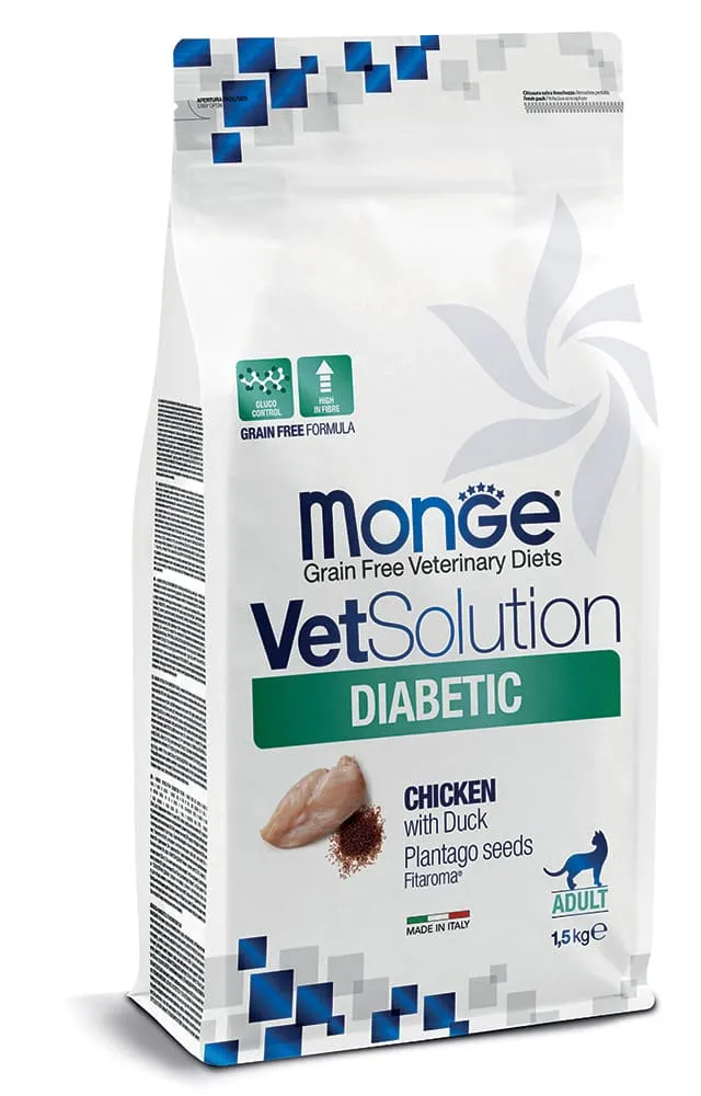 Monge Feline VetSolution Diabetic - Crocchette Gatti, 1,5 kg