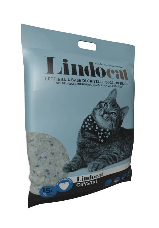 Lindocat Crystal - Lettiera ai Silicati Formato Risparmio - 15 Lt