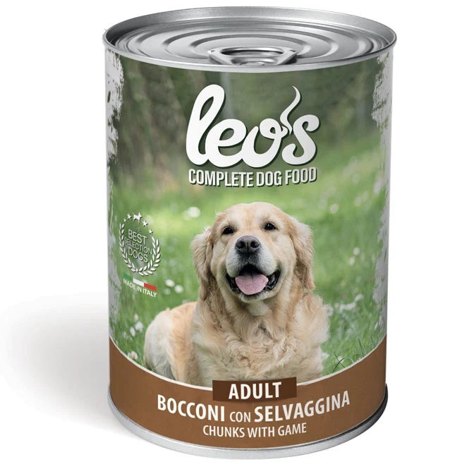 Leo's Dog Cibo Umido Adult alla Selvaggina - Lattina da 415g