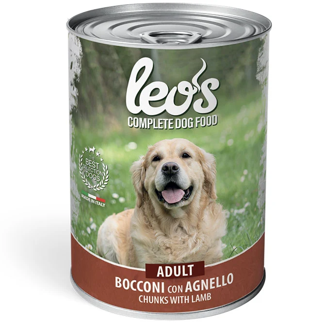 Leo's Dog Cibo Umido Adult all'Agnello - Lattina da 415g