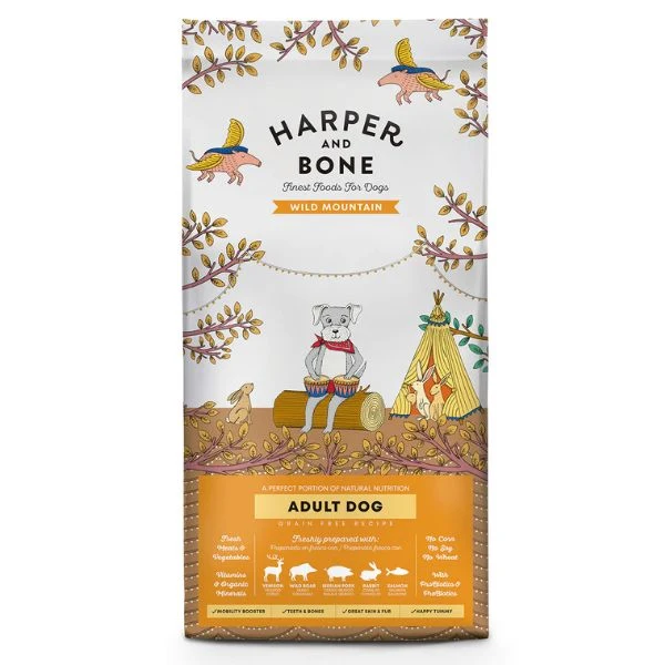 Harper & Bone Adult Medium/Large Wild Mountain - Crocchette Cani - 12 kg