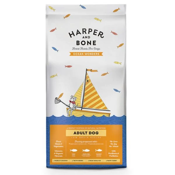 Harper & Bone Adult Medium/Large Ocean Wonders - Crocchette Cani - 12 kg