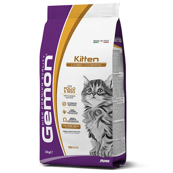 Gemon Crocchette per Gattini Kitten Pollo e Riso - 2 kg