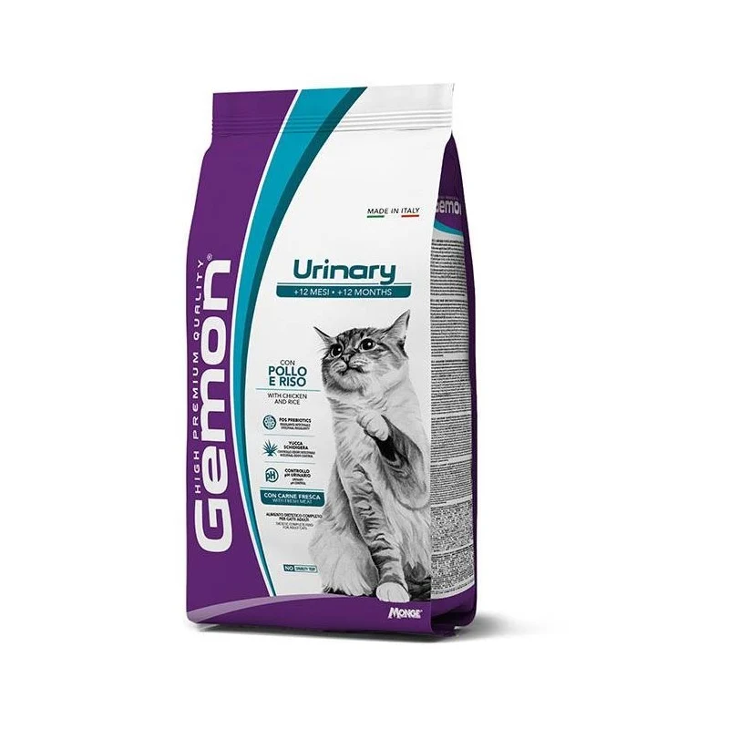 Gemon Cat Urinary con Pollo e Riso - Crocchette per Gatti - 7 kg