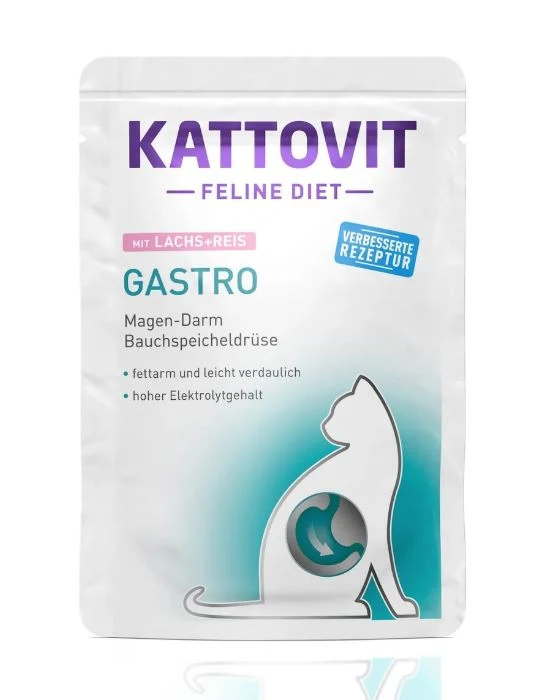 KATTOVIT GATTO DIET GASTRO SALMONE & RISO BUSTA 85 GR