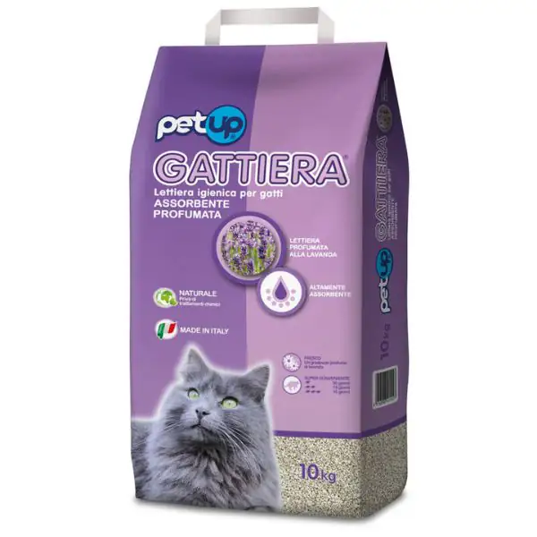Lettiera assorbente naturale profumata Gattiera PetUp