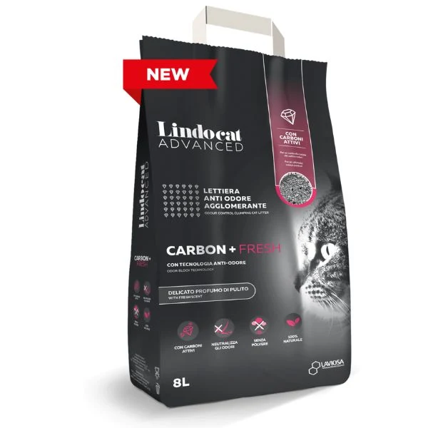 Lindocat Advanced Carbon+ Fresh Lettiera Gatti - 8L