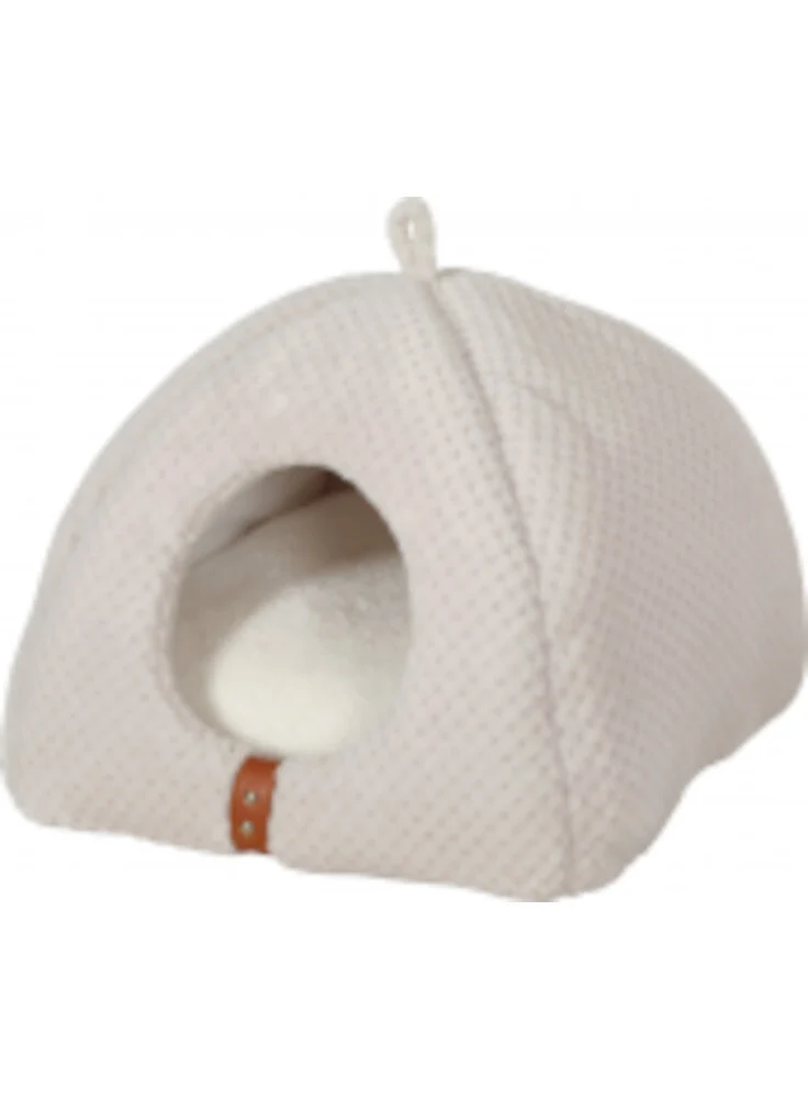 Cuccia Igloo Imbottita Paloma per Animali - Beige