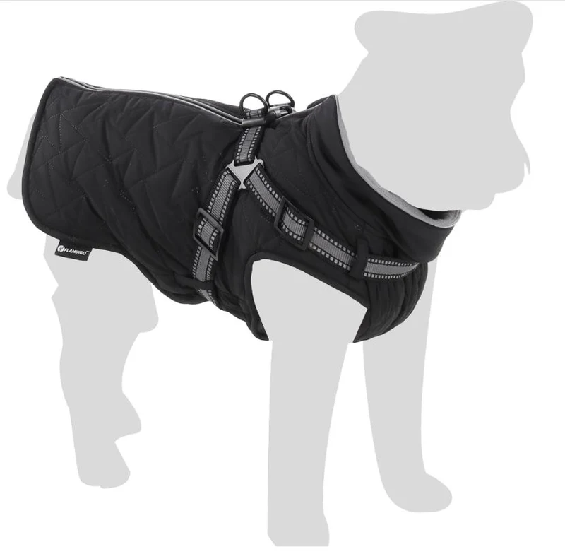 FLAMINGO CANE CAPPOTTO INVERNALE "DUKER" 40 CM NERO