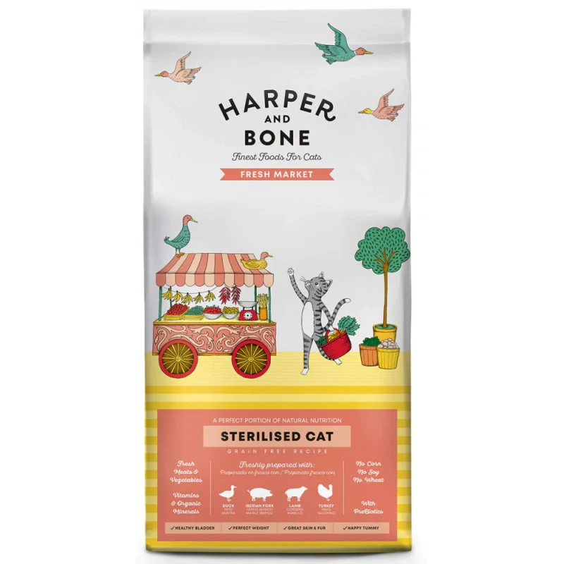 Harper & Bone Gatto Sterilised Fresh Market - Crocchette - 2 kg