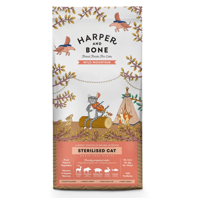 Harper & Bone Gatto Sterilised Wild Mountain - Crocchette - 5 kg