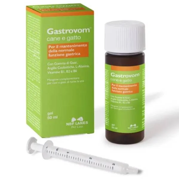 NBF Lanes Gastrovom Gel - Supporto Digestione Cani e Gatti - 50 ml