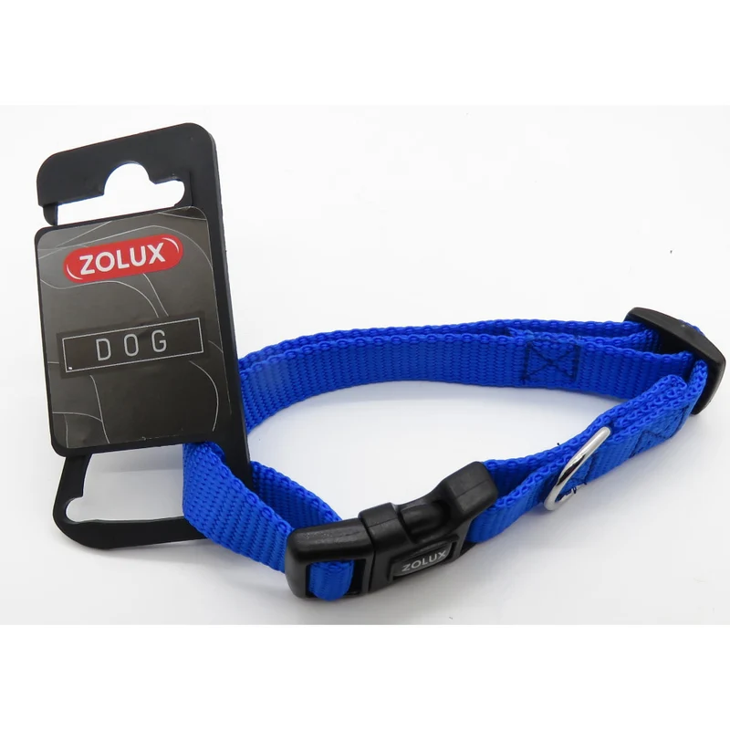 Collare per Cani in Nylon Resistente Leopet - Blu - 15 mm x 30-40 cm
