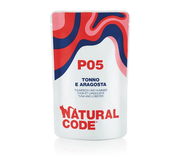 Natural Code Gatto Busta (P05) Adulto Tonno & Aragosta 70 g