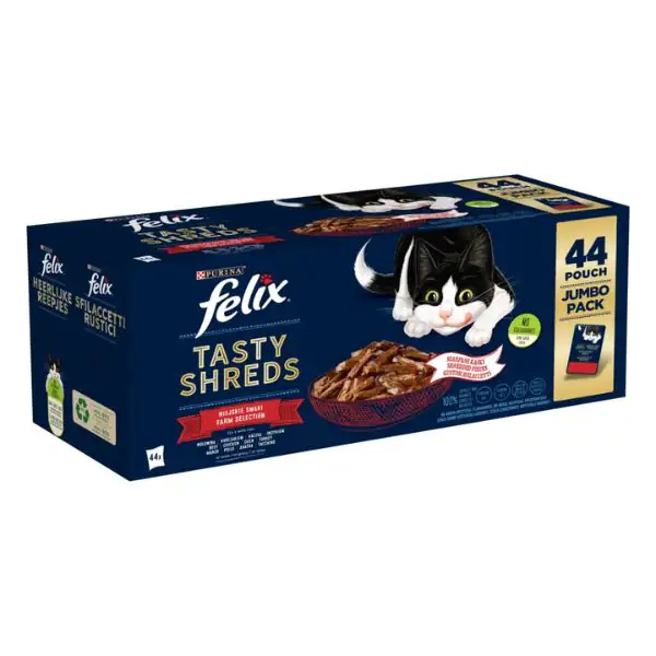Purina Felix Sfilaccetti Rustici Mixed Selection Multipack 44x80 gr