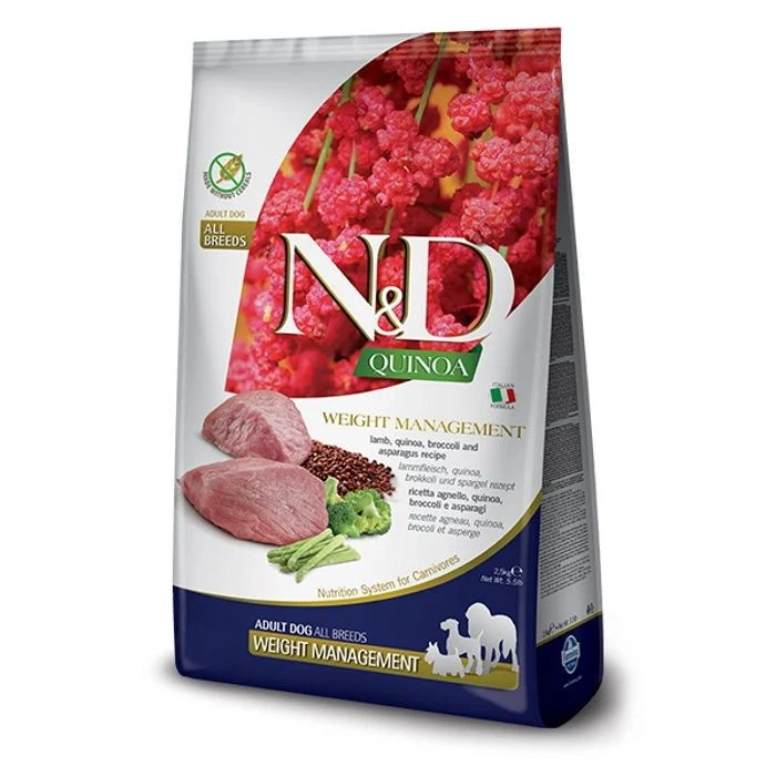 Farmina N&D Quinoa Dog Adult Weight Management Agnello - 7 kg