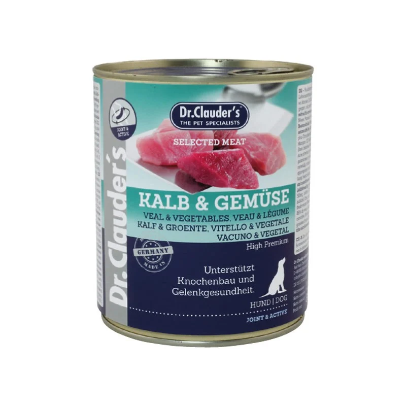 Dr. Clauder's Selected Meat Vitello e Verdure - Umido Cani - 800 g