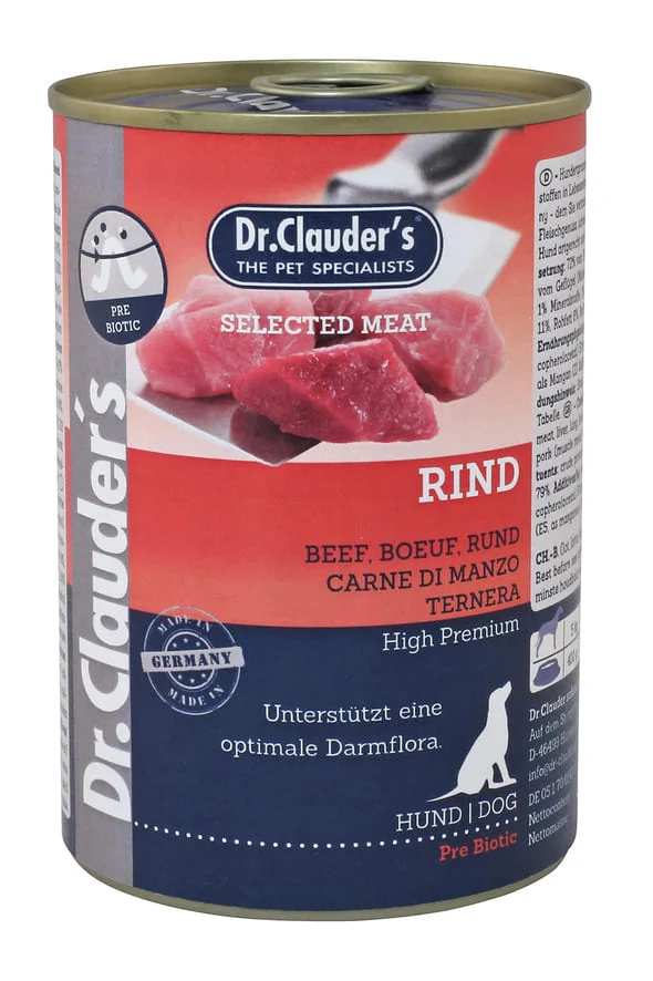 Dr. Clauder's Selected Meat Manzo - Umido Proteico Cani - 800 g