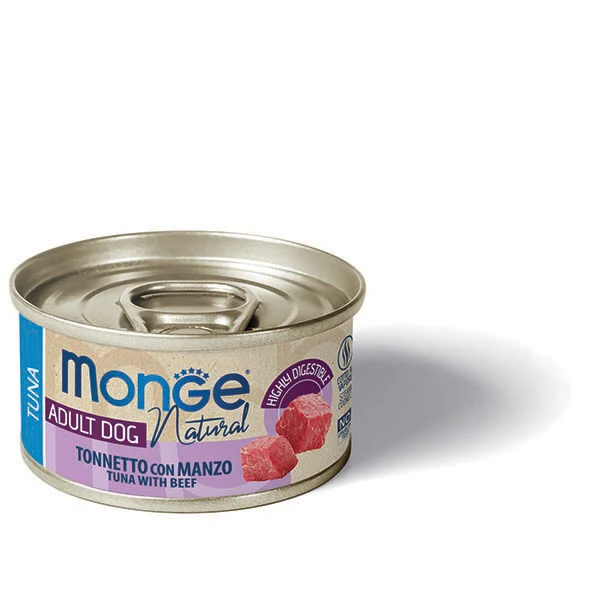 Monge Cane Natural Lattina Adulto Tonnetto & Manzo 95 g