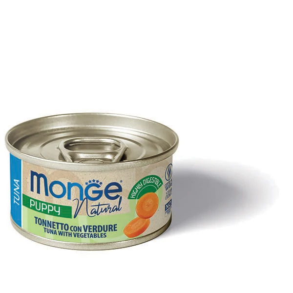 Monge Cane Natural Lattina Puppy Tonnetto & Verdure 95 g
