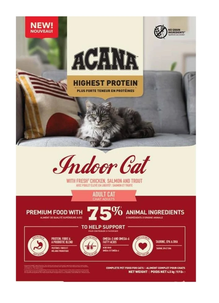 Acana Gatto Adulto Indoor Cat Pollo, Salmone & Trota Iridea 1,8 kg