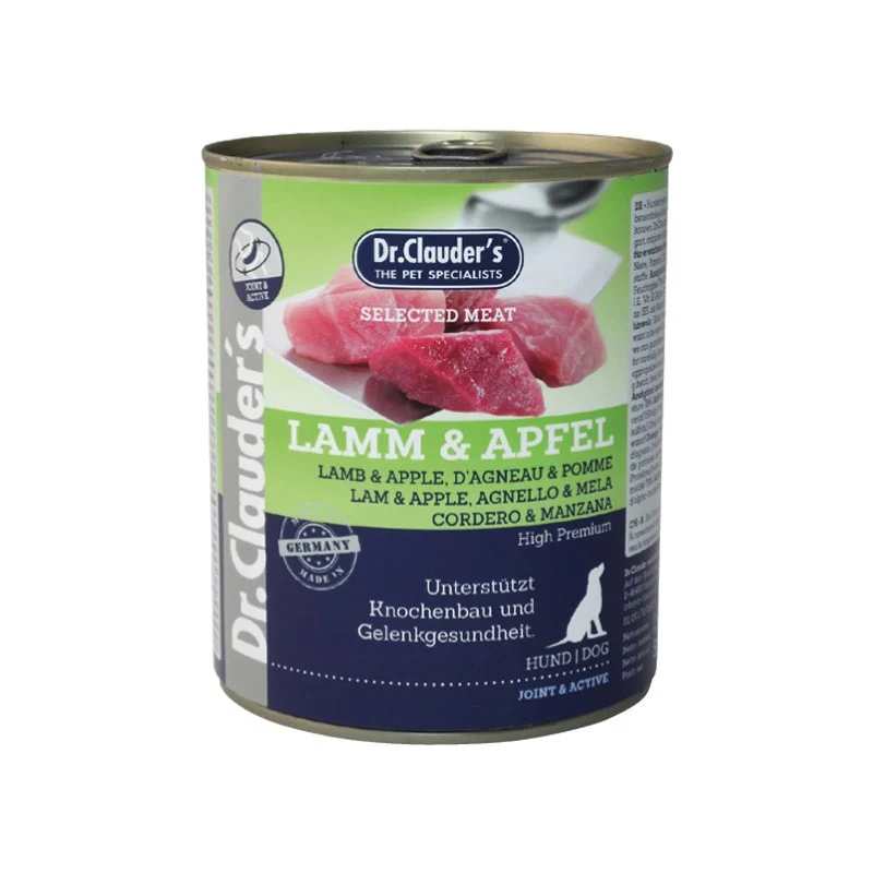 Dr. Clauder's Selected Meat Agnello e Mela - Alimento Umido Appetibile - 400g