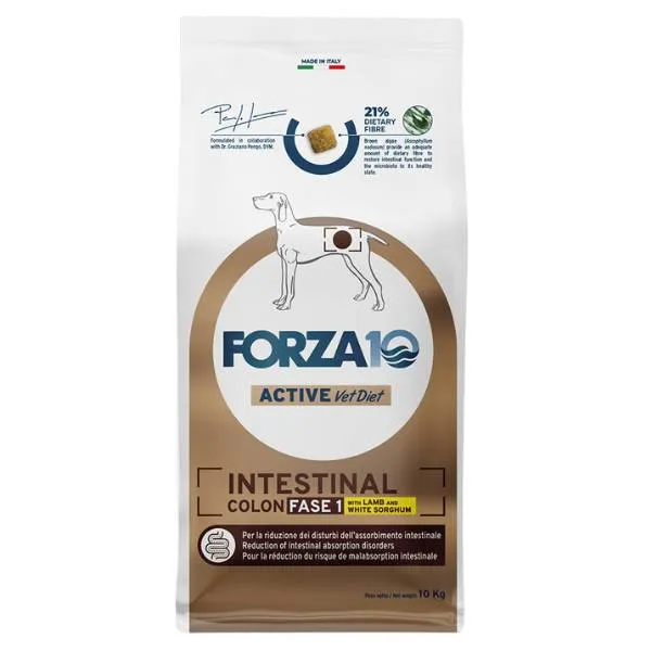 Forza 10 Active Intestinal Colon Fase 1 Agnello e Sorgo - 10 kg