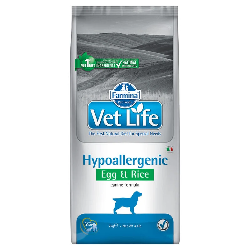 Farmina Vet Life Dog Hypoallergenic Uova e Riso - 2 kg