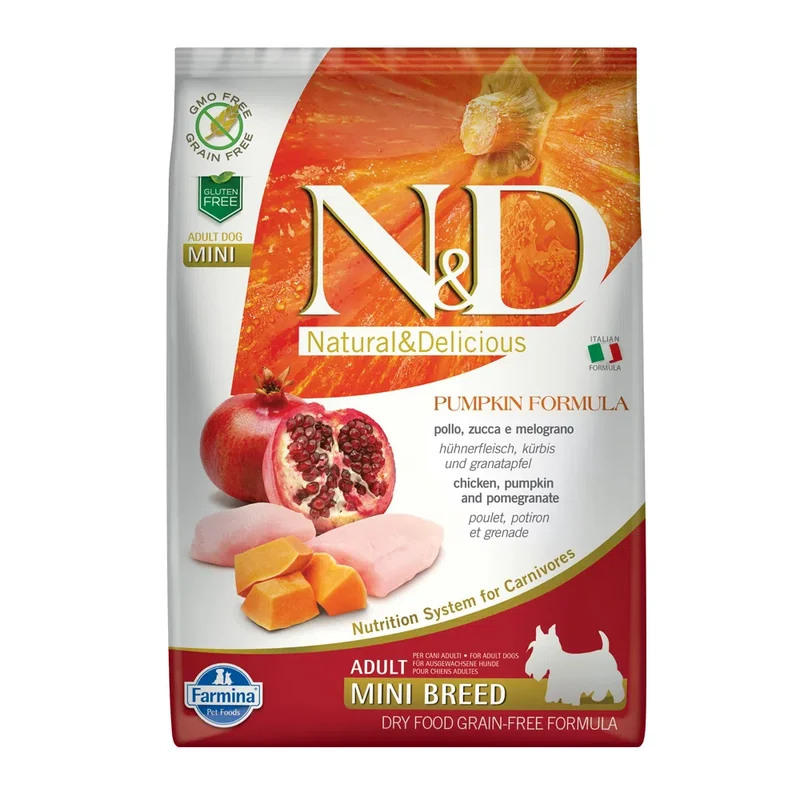 Farmina N&D Pumpkin Dog Adult Mini Pollo e Melograno - 7 kg