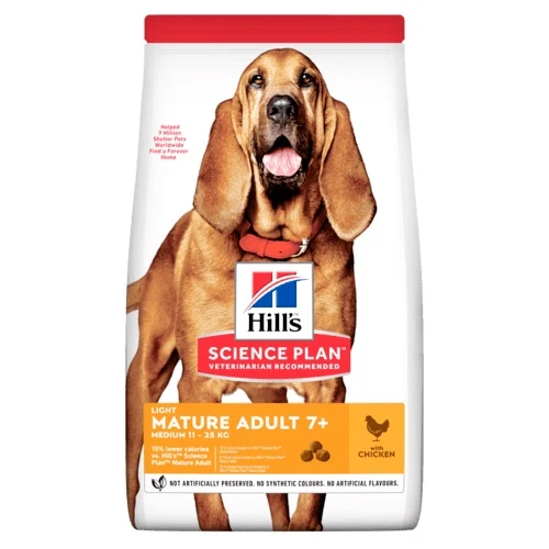 Hill's Canine Mature 7+ Light Medium Chicken 12 kg